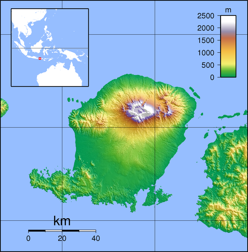 Lombok kaart